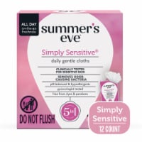 Summer's Eve Simply Sensitive 5 in 1 Daily Gentle Cloths 12 ea Perspective: Main
