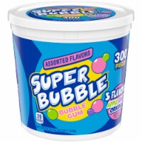 Super Bubble Apple Grape & Original Bubble Gum 300 Count