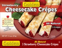 Golden Strawberry Cheese Crepes 3 Count