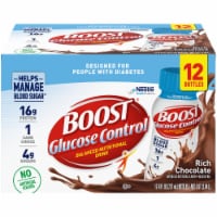 Boost Glucose Control Rich Chocolate Balanced Nutritional Drink 12 Count Perspective: Main