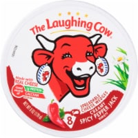 The Laughing Cow® Creamy Spicy Pepper Jack Spreadable Cheese Wedges Perspective: Main