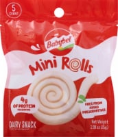 Babybel Mini Rolls Cheese Snacks 5 Count Perspective: Main