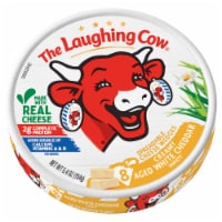 The Laughing Cow Creamy White Cheddar Flavor Spreadable Cheese Wedges