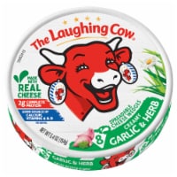 The Laughing Cow® Garlic & Herb Spreadable Wedge Cheese Perspective: Main