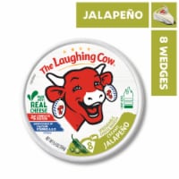 The Laughing Cow Creamy Jalapeño Spreadable Cheese Wedges Perspective: Main