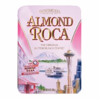 Brown & Haley Holiday Almond Roca® Original Buttercrunch Toffee Keepsake Tin Perspective: Main