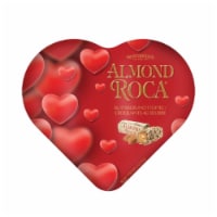 Almond Roca Buttercrunch Valentine Chocolate Candy Heart Tin Perspective: Main