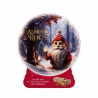 Brown & Haley Almond Roca Snow Globe Buttercrunch Toffee Holiday Candy Canister Perspective: Main
