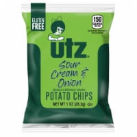 Utz Gluten Free Sour Cream & Onion Flavored Potato Chips Perspective: Main