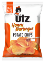 Utz Honey Barbeque Potato Chips Perspective: Main