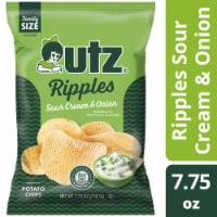 Utz® Ripples Gluten-Free Sour Cream & Onion Family Size Potato Chips