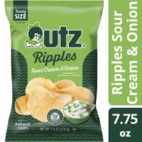 Utz® Ripples Gluten-Free Sour Cream & Onion Family Size Potato Chips
