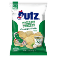 Utz® Grillo's Pickles® Classic Dill Pickle Potato Chips Perspective: Main
