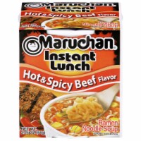 Maruchan® Instant Lunch Hot & Spicy Beef Flavor Ramen Noodle Soup Perspective: Main