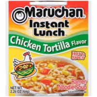 Maruchan® Instant Lunch Chicken Tortilla Flavor Ramen Soup Noodle Perspective: Main