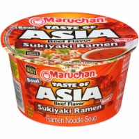 Maruchan Taste of Asia Beef Flavor Sukiyaki Ramen Noodle Soup Perspective: Main
