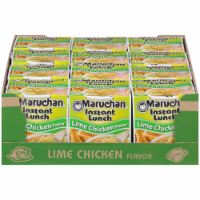 Maruchan Lime Chicken Flavor Ramen Noodle Cup Perspective: Main