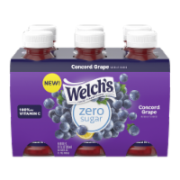 Welch's® Zero Sugar Concord Grape Drink Bottles Perspective: Main