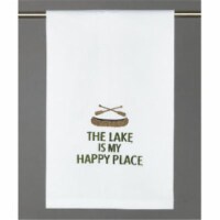 Peking Handicraft 04HRS1611WC 16 x 25 in. Lake is My Happy Place Kitchen Towel, Pack of 4 Perspective: Main