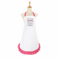 Peking Handicraft 02HRS2103C 31 x 31 in. I Like to Cook with Wine Apron - Pack of 2