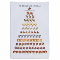 Sur La Table 04DP84WC A Cheese Lovers Christmas Flour Sack Kitchen Towel - Pack of 6