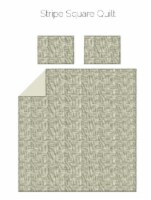 Ayesha Curry Stripe Square Quilt Set - 3 pc