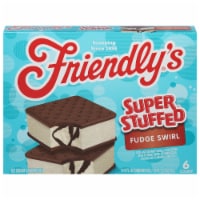 Friendly's Super Stuffed Fudge Swirl Ice Cream Sandwiches Perspective: Main