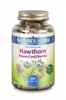 Nature's Herbs Hawthorn Flower Leaf Berries Capsules Perspective: Main