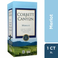 Corbett Canyon Merlot Red Wine Box Perspective: Main