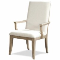 Riverside Furniture Sophie Upholstered Wood Dining Arm Chair in Natural (set of 2)