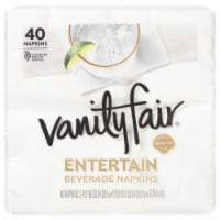 Vanity Fair® Entertain Beverage Paper Napkins - White Perspective: Main