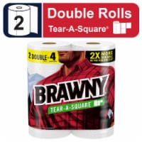 Brawny® Tear-A-Square® 3 Sheet Sizes Paper Towel Double Rolls Perspective: Main