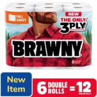 Brawny® Full Sheet 3-Ply Paper Towel Double Rolls Perspective: Main
