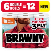 Brawny® Full Sheet 3-Ply Paper Towel Double Rolls Perspective: Main