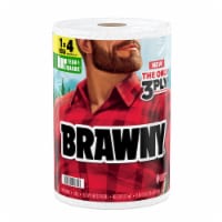 Brawny® Tear-A-Square® 3 Ply Paper Towels Mega Roll Perspective: Main