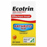 Ecotrin Safety Coated Aspirin Arthritis Pain Reliever Tablets, Regular Strength, 325mg, 300ct