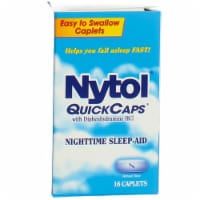 Nytol QuickCaps Nighttime Sleep Aid, 25 mg, 16 Ct