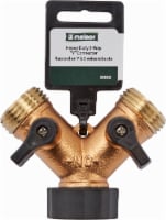 Melnor Heavy Duty Metal 2-Way Y Connector Hose Valve