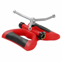Melnor 110589 Metal Oscillator Sprinkler, Red