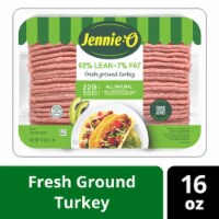 Jennie-O® Ground Turkey 93% Lean / 7% Fat - 1 Lb. Tray Perspective: Main
