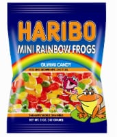 Haribo Gummi Candy, Mini Rainbow Frogs, 5 oz. Bags (12 count)
