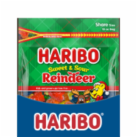 Haribo Sweet & Sour Reindeer Gummy Holiday Candy Perspective: Main