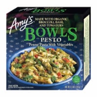 Amy's Pesto Penne Pasta with Vegetables Bowl Frozen Meal Perspective: Main