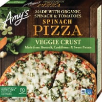 Amy's Spinach Veggie Organic Gluten Free Frozen Pizza Perspective: Main