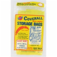 4 Pc Blanket Storage Bags Clear Zippered Vinyl Clothes Home Organization  15X18X6, 1 - Kroger