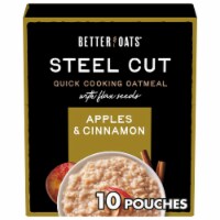 Better Oats Steel Cut Apples and Cinnamon Oatmeal with Flax Seeds Perspective: Main