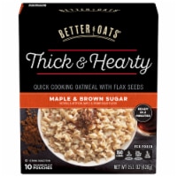 Better Oats® Thick & Hearty Maple & Brown Sugar Instant Oatmeal Perspective: Main