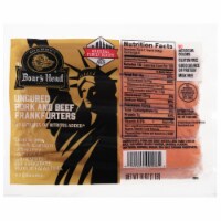 Boar's Head Uncured Pork & Beef Frankfurters Perspective: Main