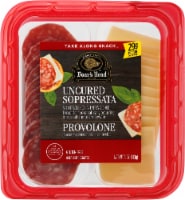 Boar's Head Uncured Sopressata Dry Sausage Picante Provolone Cheese Snack