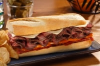 Boar's Head London Broil Roast Beef & Cheddar Cheese Grab & Go Sub Sandwich Perspective: Main
